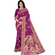Amolika Sarees Wine Banarasi Silk Saree With Classic Zari Weaving & Unstitched Blouse