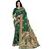 Amolika Sarees Classic Bottle Green Banarasi Silk Saree with Woven Border & Blouse Piece