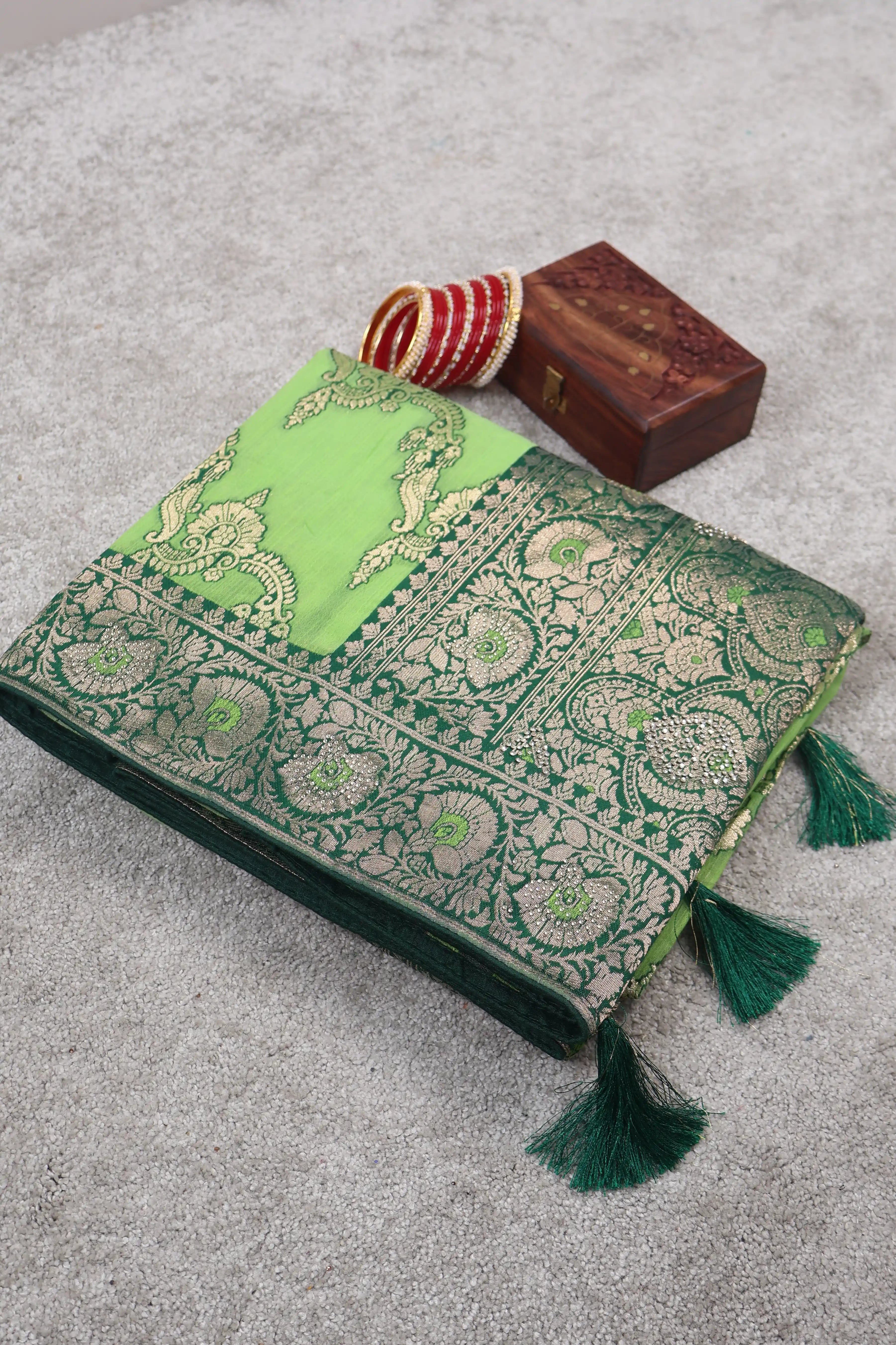 Cotton Silk Saree With Unstitched Blouse Piece AM-1721