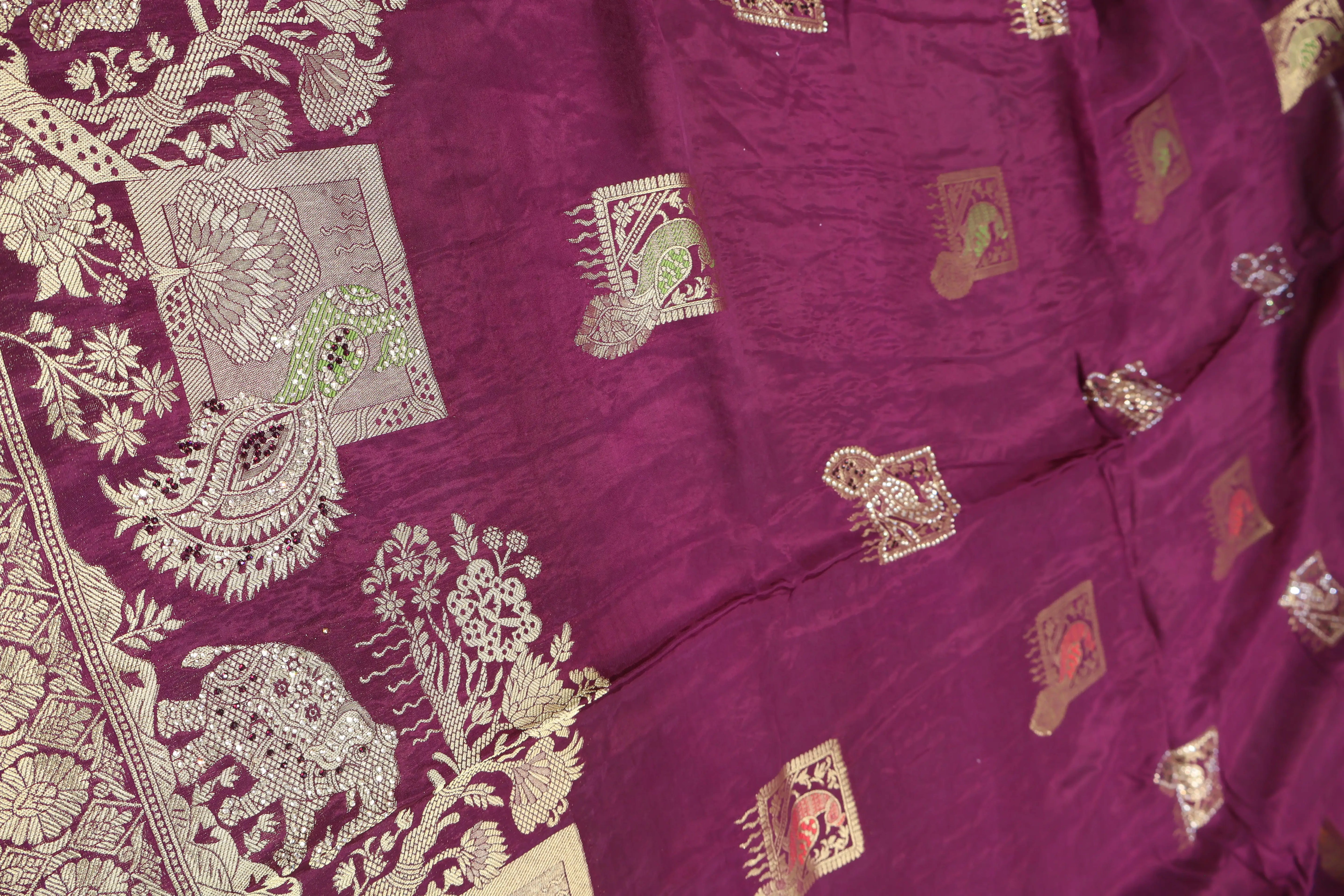 HO Silk Saree With Unstitched Blouse Piece DA-2940