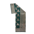 Banarasi Bottle Green Silk Saree With Unstitched Blouse Piece AM - 1419 - Amolika Sarees