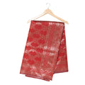Banarasi Red Silk Saree With Unstitched Blouse Piece AM - 1286 - Amolika Sarees
