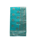 Banarasi Sky Blue Silk Saree With Unstitched Blouse Piece AM - 1285 - Amolika Sarees