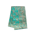 Banarasi Sky Blue Silk Saree With Unstitched Blouse Piece AM - 1287 - Amolika Sarees