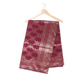Banarasi Wine Silk Saree With Unstitched Blouse Piece AM - 1286 - Amolika Sarees