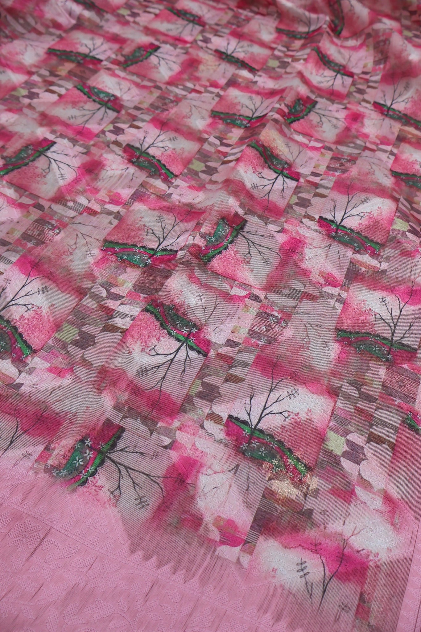 Cotton Silk Saree With Unstitched Blouse Piece AM - 1873 - Amolika Sarees