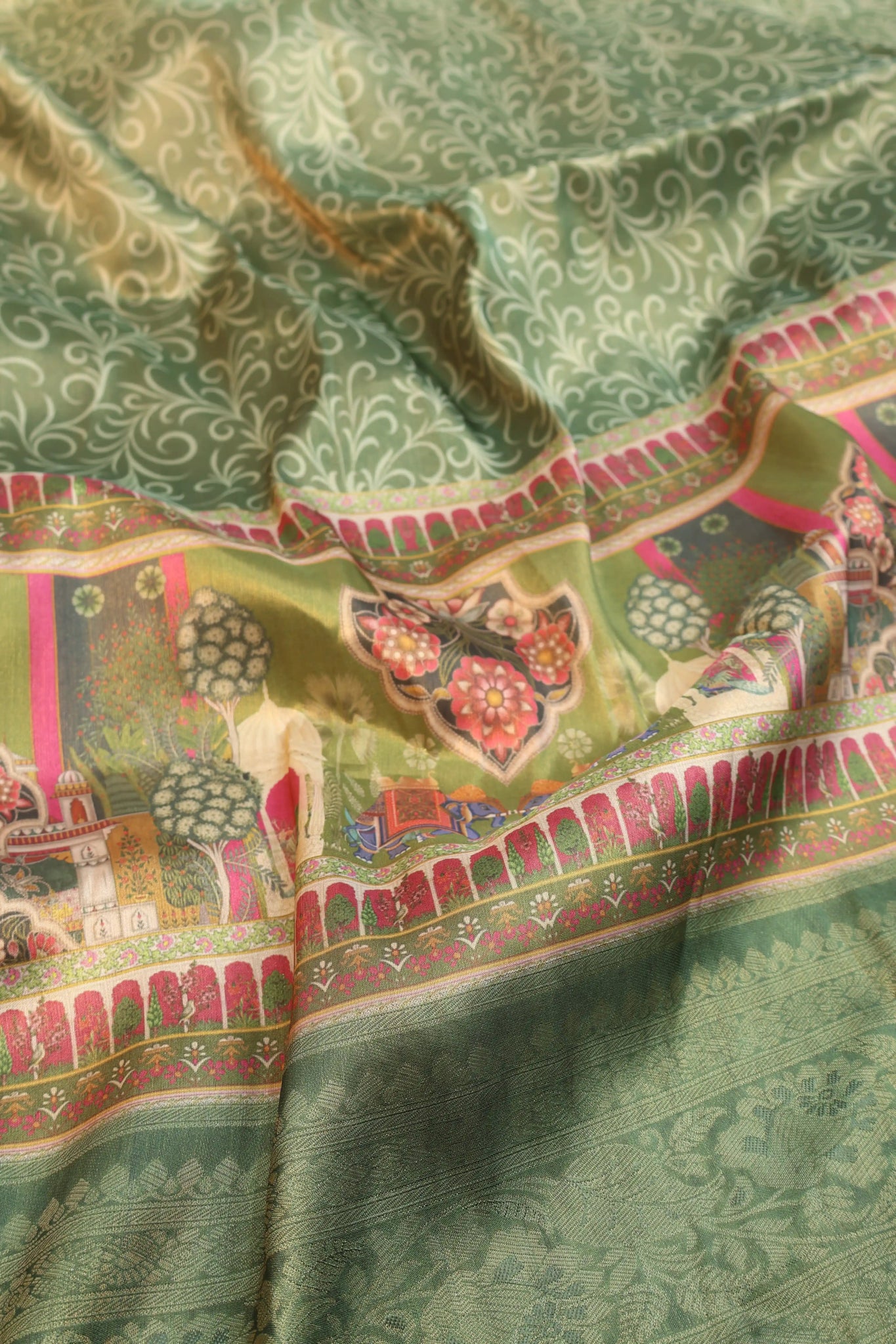 Softy Silk Saree With Unstitched Blouse Piece AM - 1497 - Amolika Sarees